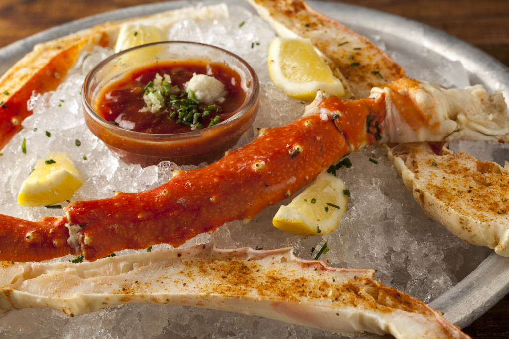 Chilled Alaskan King Crab Legs at Paul Martin's American Grill for Valentine's Day!